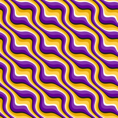 Colorful seamless pattern of diagonal distorted stripes. Swatch for modern wallpapers and textiles.