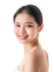Young and beautiful asian hong kong chinese japanese korean girl transparent background