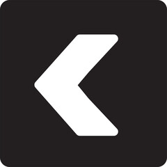 Arrow Sign Simple Icon Sign