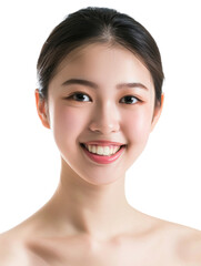 Obraz premium Young and beautiful asian hong kong chinese japanese korean girl transparent background