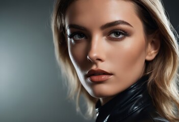 Naklejka premium portrait of a woman, girl with glamour makeup