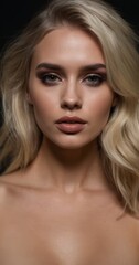 Fototapeta premium portrait of a blonde woman