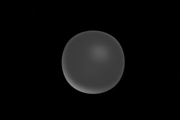 black background, ball, 3D