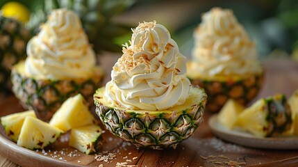 Tropical Pineapple Dole Whip Soft Serve