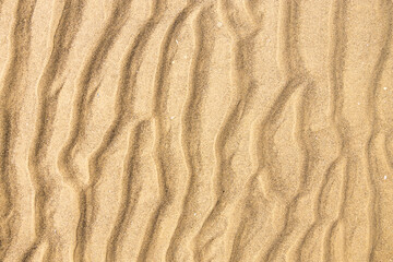 Sea beach sand detail - top view