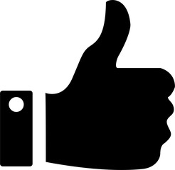 Like Unlike Social Media Icon Hand