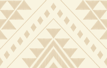 Geometric ethnic oriental ikat seamless pattern  color oriental. Aztec ornament print. Design for background ,curtain, carpet, wallpaper, clothing, wrapping, Batik, vector illustration.