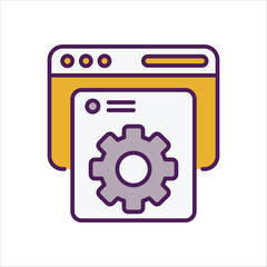 Content Management System  vector icon