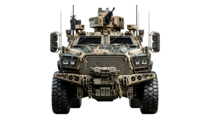 Reconnaissance vehicle isolated on a white background. military vehicle equipment