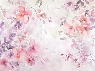 A watercolor painting of pink flowers with a white background