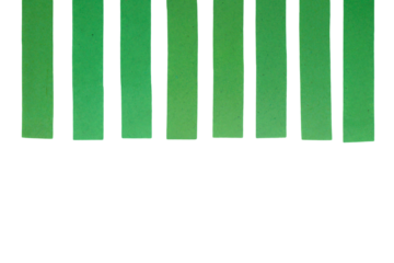 Wood vertical separated on green and original color isolated on a transparent background