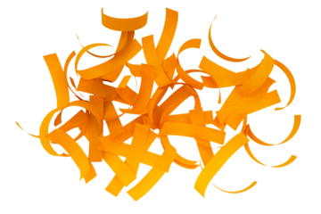 yellow pattern isolated on a transparent background