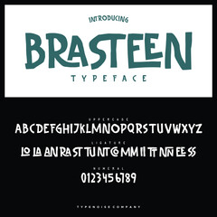 Brasteen Typeface