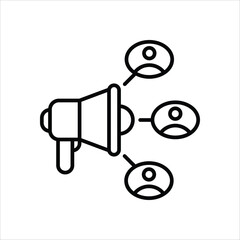 Social Media Marketing  vector icon