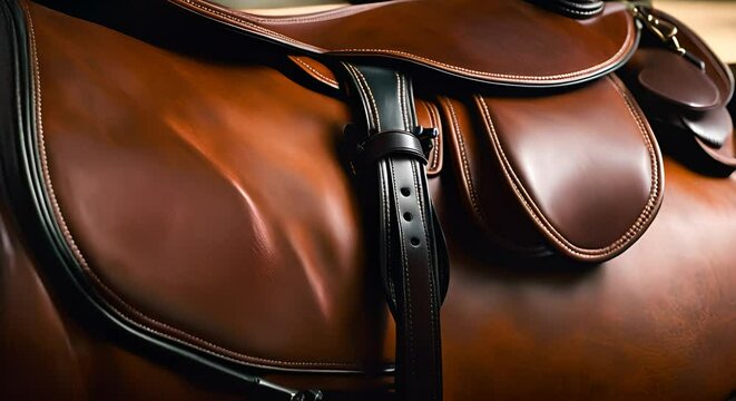 Saddle of a horse.	

