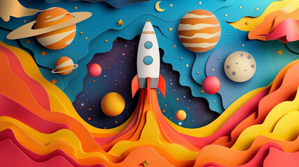 World Wildlife Day with the animals, Paper art and digital craft style.