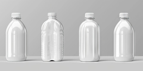 Frosty White Plastic Bottles: Occasionally used for some cosmetic and health products, frosty white bottles can be recycled into new