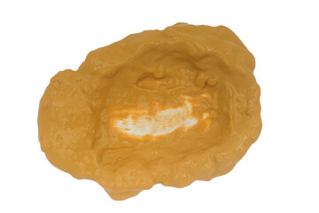 Fresh raw oyster isolated on white background