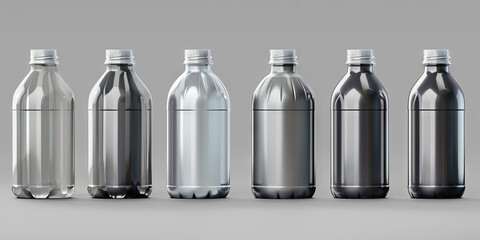 Platinum Gray Plastic Bottles: Rare but used for some premium products, platinum gray bottles can be recycled into new