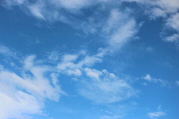 Blue sky and clouds background