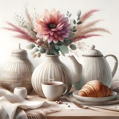 Obraz premium Tea set vintage