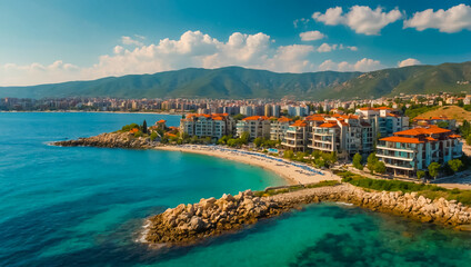 Fototapeta premium Beautiful Saint Vlas Bulgaria coast