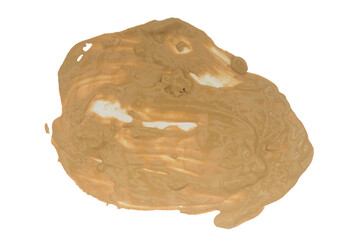 Peanut butter spread isolated on transparent or white background