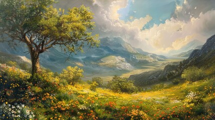 Albert Bierstadt, California Spring 
