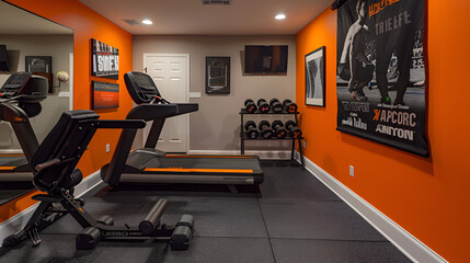 gym equipment on a treadmill