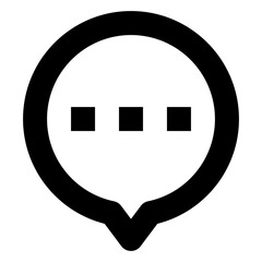 Chat line icon for user interface