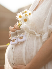 Nahaufnahme von Babybauch