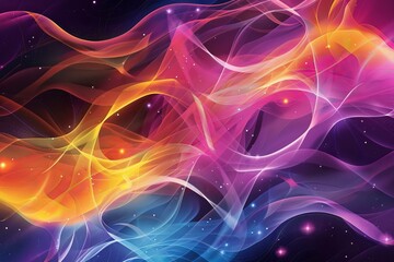 Colorful Nebula Abstract Art