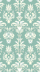 Damask pattern vector image
