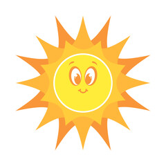 cartoon sun