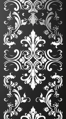 Damask pattern vector image