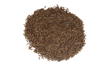 jeera isolated on white background, cumin seeds isolated on white background