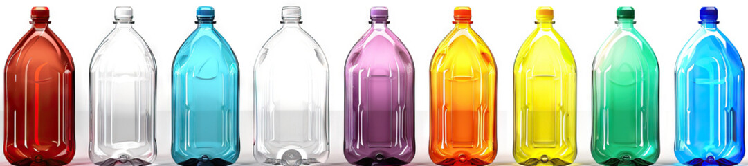 Clear Plastic Bottles: Transparent and commonly used for water and soda bottles, these can be recycled into new