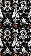Damask pattern vector image