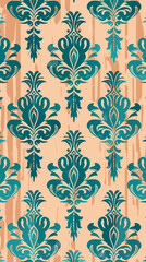 Damask pattern vector image