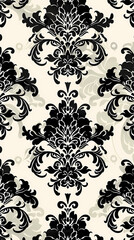 Fototapeta premium Damask pattern vector image