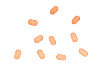 medical pills isolated on a transparent background
