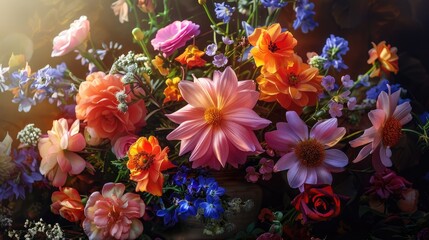 Beautiful arrangement of flowers