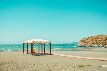 beach hut on the beach