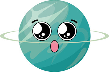 cute little kawaii planet