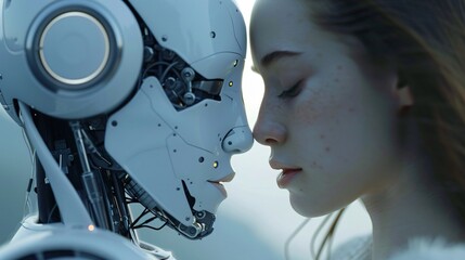 Emotional Portrayal of a Humanoid Robot with Advanced AI Expressing Empathy and Understanding in a Social Setting, Blurring the Line Between Human and Machine