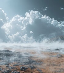 Alien Landscape of a Science Fiction Planet