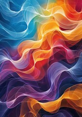 Obraz premium Colorful and Fluid