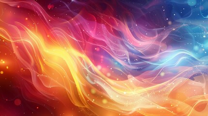 Abstract Motion Wavy Colorful Background