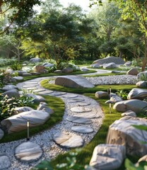 Zen Garden Landscape Design Renderings