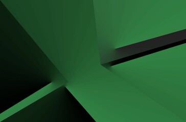 Abstract geometric dark green background in 4K 
